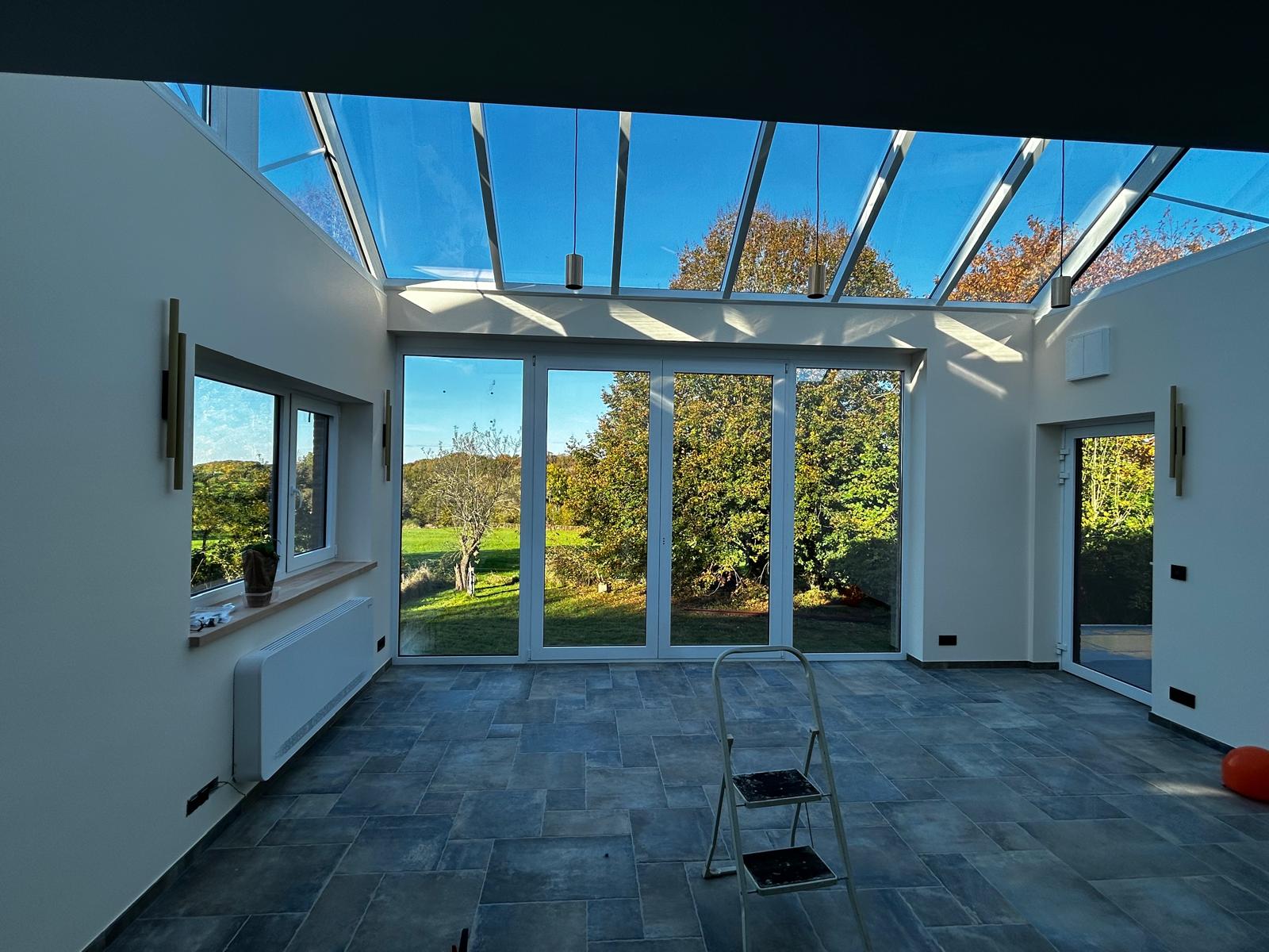 Rénovation complète avec extension KNX — villa contemporaine à Spa